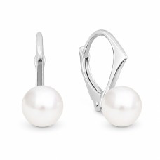 925 Sterling Silver Earrings “Rani” created with Pearls by Swarovski®