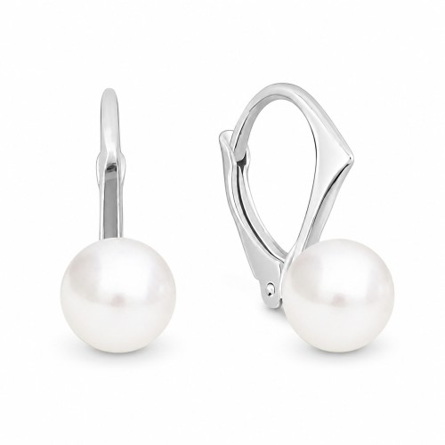 Hõbedased kõrvarõngad „Rani“ Swarovski® pärlitega