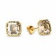 Sudraba auskari „Imperial II (Golden Shadow)“ ar Swarovski® kristāliem