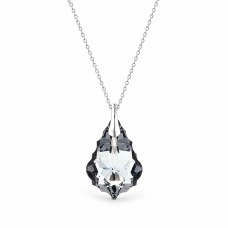 Серебряный кулон 925 пробы «Барокко V (Silver Night)» с кристаллами Swarovski®