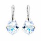 Sudraba auskari „Baroka V (Aurora Borealis)“ ar Swarovski™ kristāliem