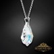 Sudraba kulons "Baroka V (Aurora Borealis)" ar Swarovski™ kristāliem