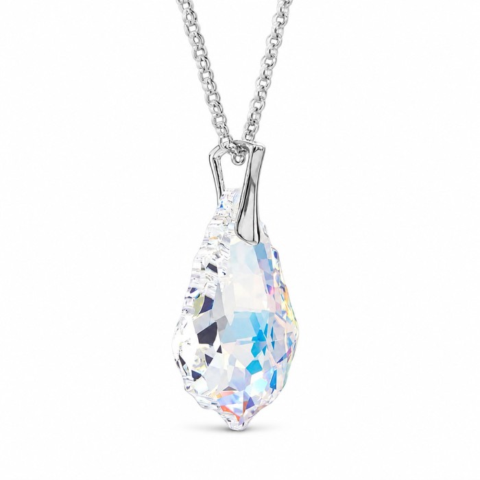 Sudraba kulons „Baroque V (Aurora Borealis)“ ar Swarovski® kristāliem