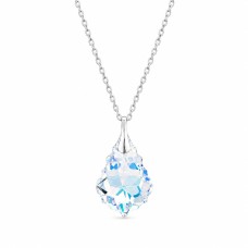 Серебряный кулон 925 пробы «Барокко V (Aurora Borealis)» с кристаллами Swarovski®