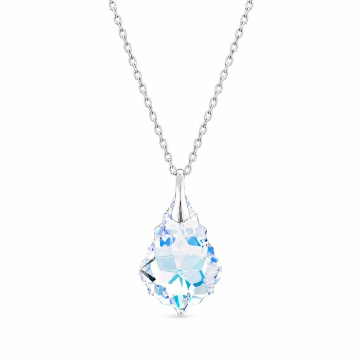 Sudraba kulons „Baroque V (Aurora Borealis)“ ar Swarovski® kristāliem