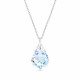 Sudraba kulons „Baroque V (Aurora Borealis)“ ar Swarovski® kristāliem