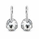 Sudraba auskari „Ledus Robežas“ ar Swarovski® kristāliem