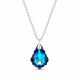 Sudraba kulons „Baroque V (Meridian Blue)“ ar Swarovski® kristāliem