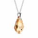 Sudraba kulons „Baroque V (Golden Shadow)“ ar Swarovski® kristāliem
