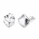 Sudraba auskari „Rubicon II (Comet Argent Light)“ ar Swarovski® kristāliem