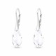 Sudraba auskari „Enchanté“ ar Swarovski® kristāliem