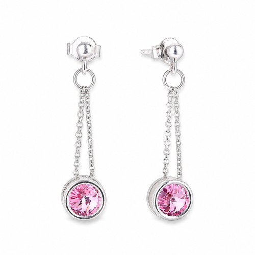 Sudraba auskari „Bonbons (Light Rose)“
