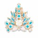 Broša „Kristāla Zars II (Aurora Borealis)“ ar Swarovski® kristāliem