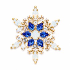 Broša „Sniegpārsla“ ar Swarovski™ kristāliem