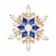 Broša „Sniegpārsla“ ar Swarovski® kristāliem