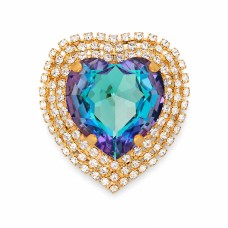 Broša „Kristāla Sirds“ ar Swarovski™ kristāliem