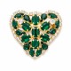 Broša „Kristāla Sirds II“ ar Swarovski™ kristāliem