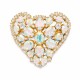 Brosa „Kristāla Sirds II“ ar Swarovski™ kristāliem