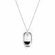 Sudraba kulons „Simbioze (Silver Night)“ ar Swarovski® kristāliem