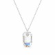 Sudraba kulons „Simbioze (Aurora Borealis)“ ar Swarovski® kristāliem