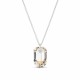 Sudraba kulons „Simbioze (Golden Shadow)“ ar Swarovski® kristāliem