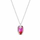 Sudraba kulons „Symbiosis II (Fuchsia Red Magma)“ ar Swarovski® kristāliem
