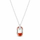Sudraba kulons „Simbioze II (Red Magma)“ ar Swarovski® kristāliem