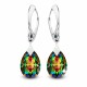 Sudraba auskari „Mēness Gaisma (Vitrail Medium)“ ar Swarovski® kristāliem