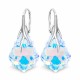 Sudraba auskari „Baroka VI (Aurora Borealis)“ ar Swarovski® kristāliem