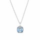 Sudraba kulons „Glare (Aquamarine)“ ar Swarovski® kristāliem