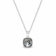 925 Sterling Silver Pendant “Glare (Silver Night)” created with Crystals by Swarovski®
