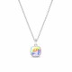 Sudraba kulons „Glare (Aurora Borealis)“ ar Swarovski® kristāliem