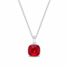 Серебряный кулон 925 пробы «Ослепительный Блеск (Siam)» с кристаллами Swarovski®