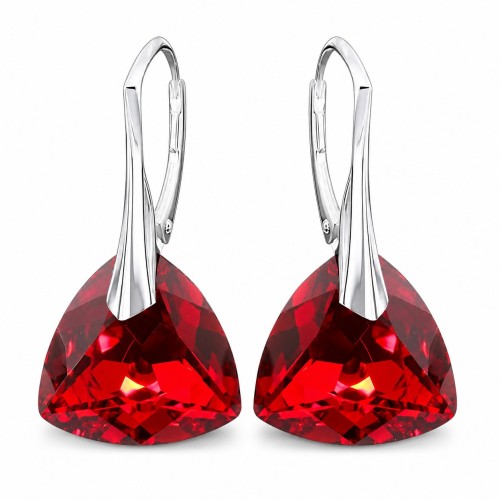 Sudraba auskari „Vakara Mirdzums (Light Siam Comet Argent Light)“