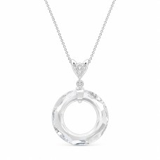 Серебряный кулон «Космическое Кольцо» с кристаллами Сваровски™