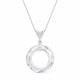Sudraba kulons „Cosmic Ring“ ar Swarovski® kristāliem
