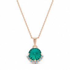 Kulons „Clarice V (Emerald)“ ar Preciosa® kristāliem