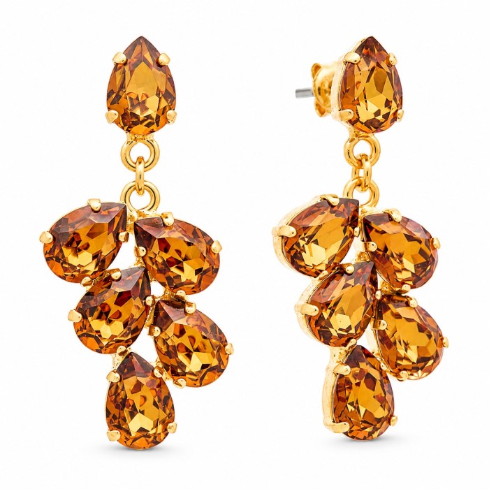 Komplekts sievietēm „Amber II (Light Amber)“ ar Preciosa® kristāliem