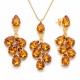 Komplekts sievietēm „Amber II (Light Amber)“ ar Preciosa® kristāliem