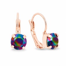Earrings “Glory II (Rainbow Dark)” created with Crystals by Swarovski®