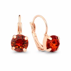 Earrings “Glory II (Smoked Amber)” created with Crystals by Swarovski®