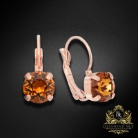 Auskari "Krāšņums II (Light Amber)" ar Swarovski™ kristāliem