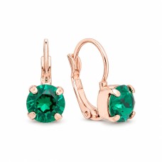 Earrings “Glory II (Emerald)” created with Crystals by Swarovski®