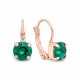 Auskari „Krāšņums II (Emerald)“ ar Swarovski® kristāliem