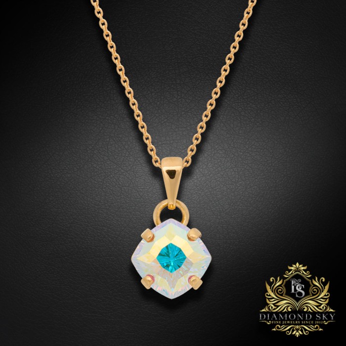 Komplekts "Magical Square (Aurora Borealis)" ar Swarovski™ kristāliem