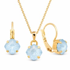 Komplekts sievietēm „Maģiskais Kvadrāts (Sky Ignite)“ ar Swarovski® kristāliem
