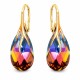 Sudraba auskari „Baroka VII (Volcano)“ ar Swarovski™ kristāliem