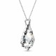Sudraba kulons „Baroque V (Comet Argent Light)“ ar Swarovski® kristāliem