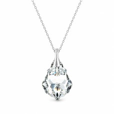Серебряный кулон 925 пробы «Барокко V (Comet Argent Light)» с кристаллами Swarovski®