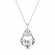 Sudraba kulons „Baroque V (Comet Argent Light)“ ar Swarovski® kristāliem